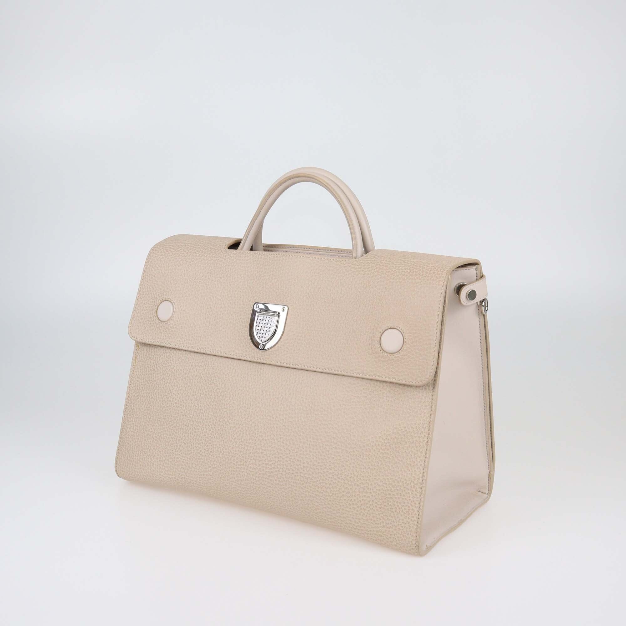 Christian Dior Light Beige Large Diorever Top Handle Bag Womens Christian Dior 