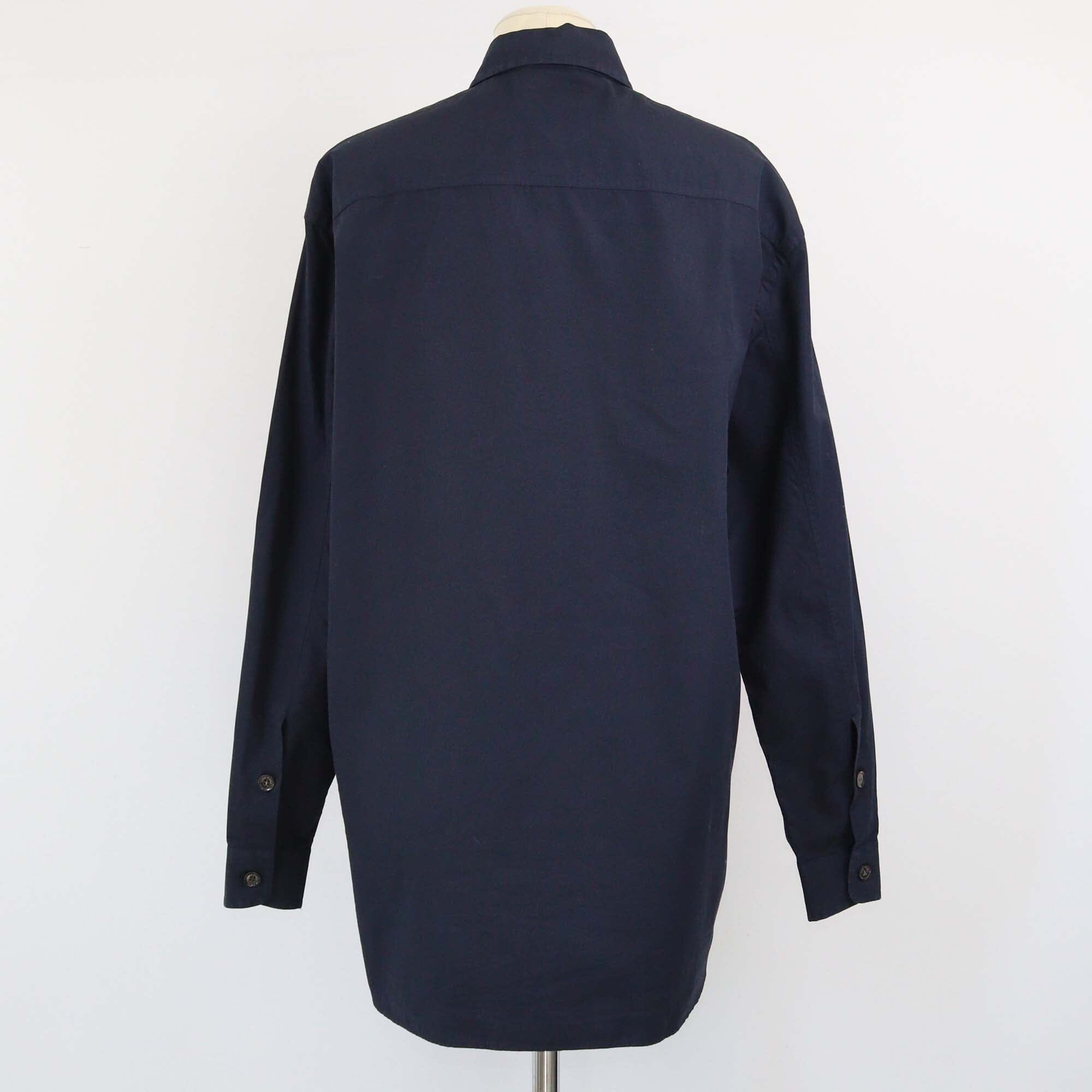 Loro Piana Dark Blue Dual Pocket Longsleeve Shirt Womens Loro Piana 