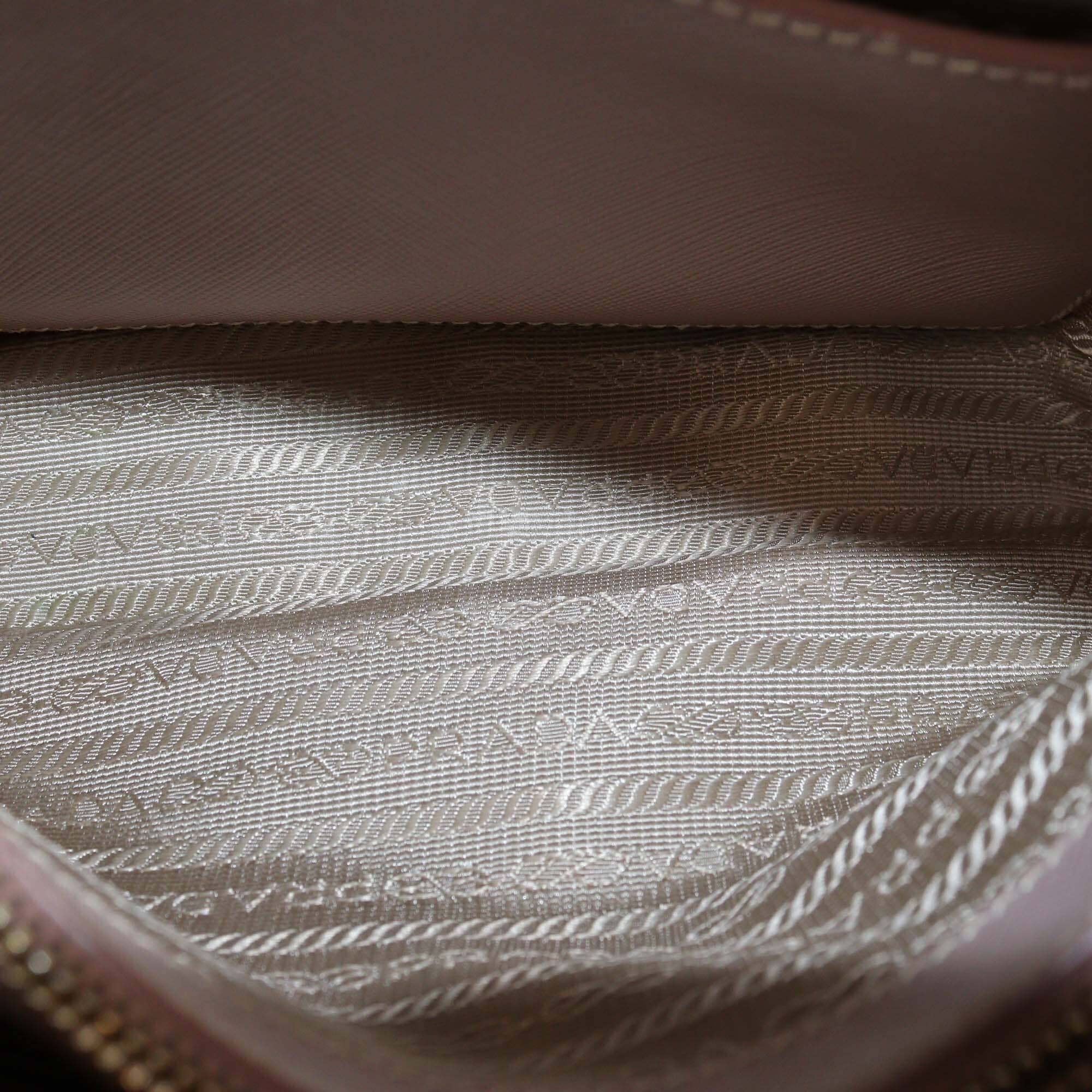Prada Old Rose Saffiano Small Promenade Satchel Womens Prada 