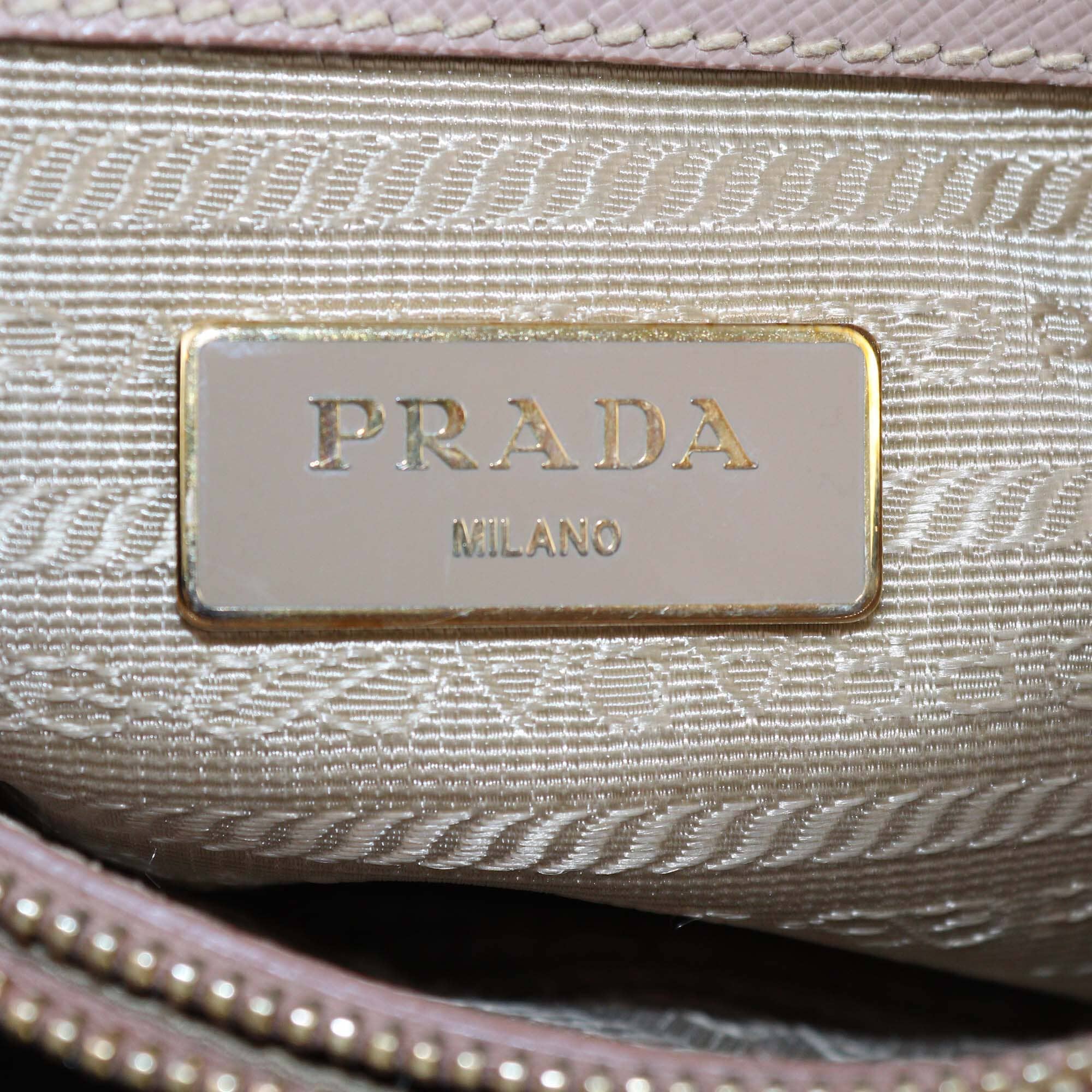 Prada Old Rose Saffiano Small Promenade Satchel Womens Prada 