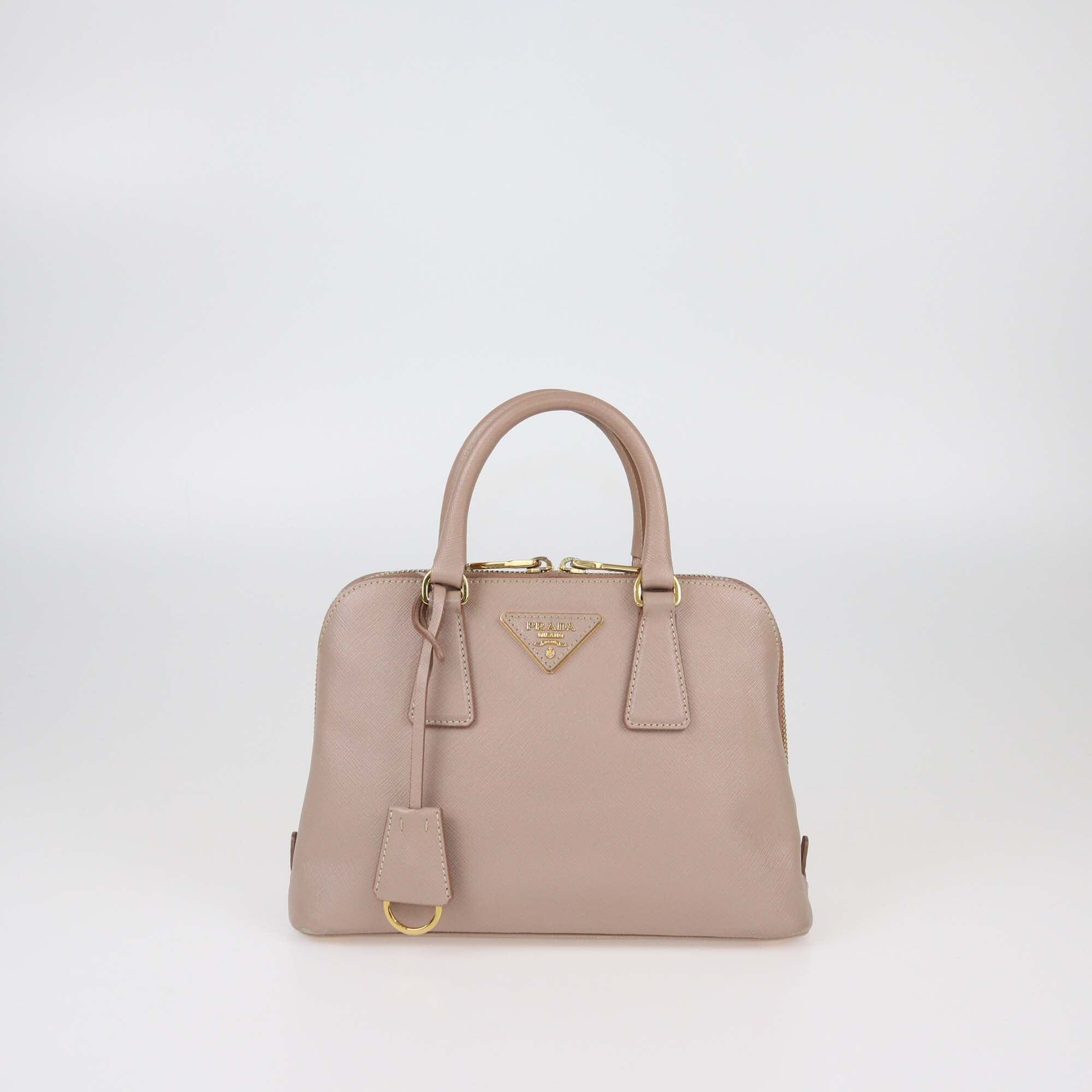 Prada Old Rose Saffiano Small Promenade Satchel Womens Prada 