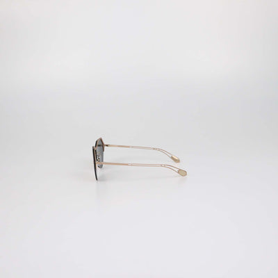 Bvlgari Metallic/Silver Mirrored Rimless Sunglasses