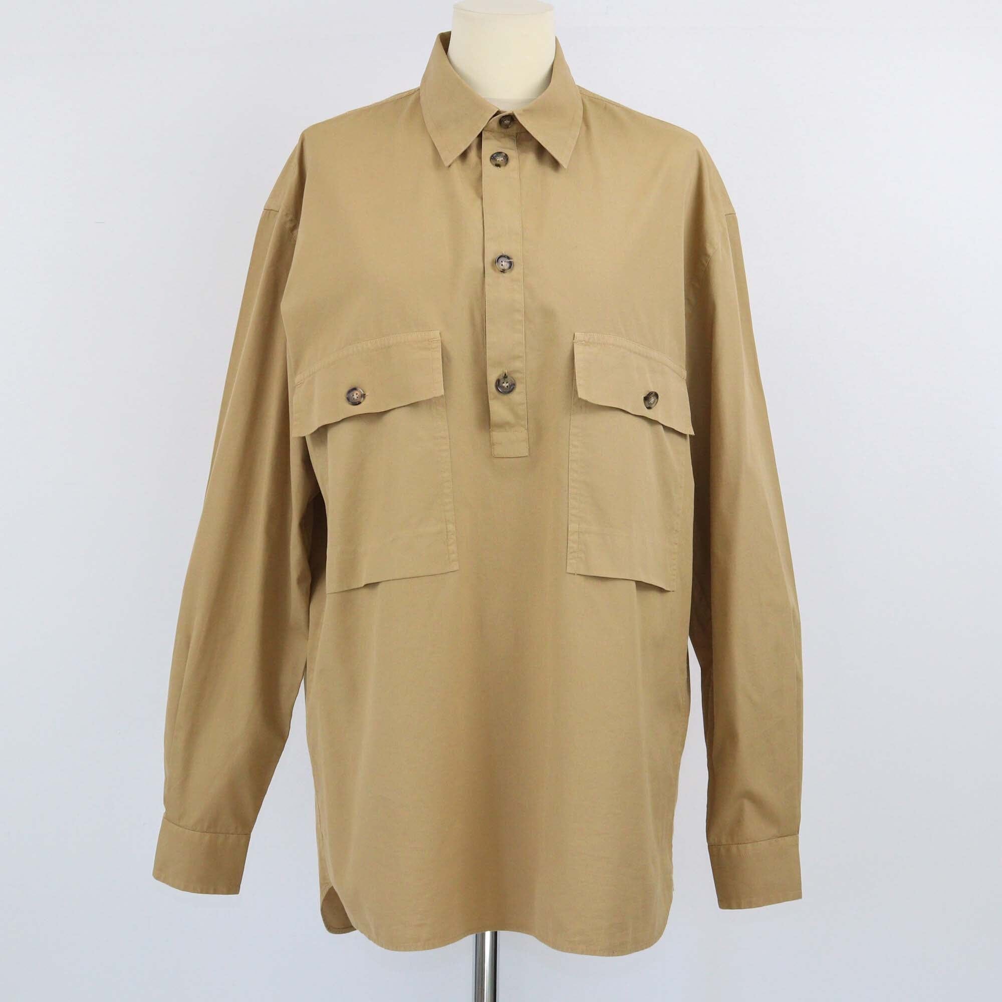 Loro Piana Brown Dual Pocket Longsleeve Shirt Womens Loro Piana 