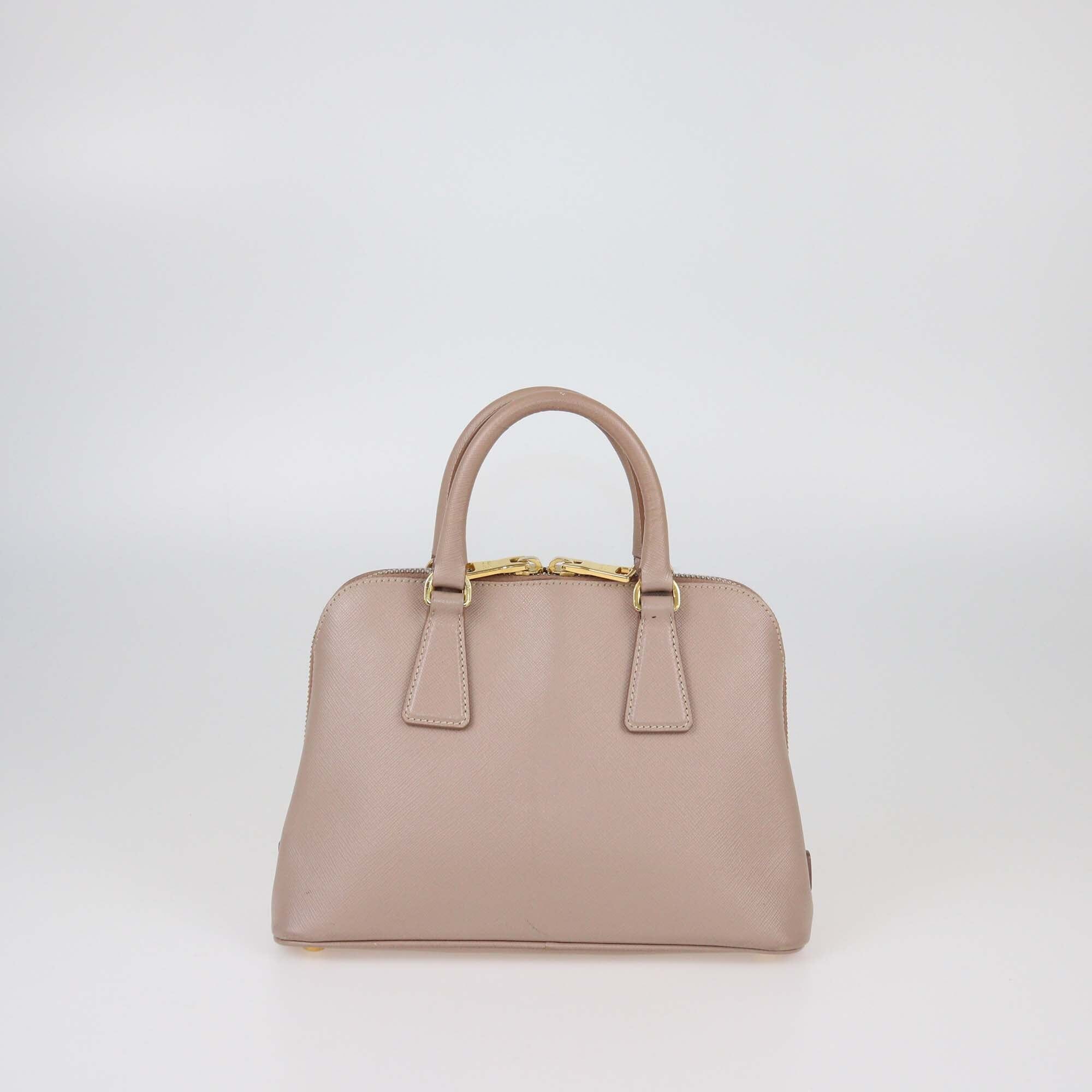 Prada Old Rose Saffiano Small Promenade Satchel Womens Prada 