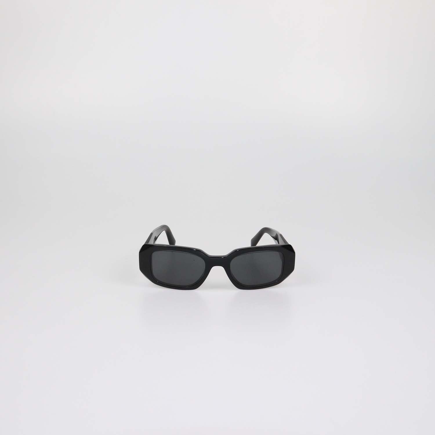Prada Black Symbole Rectangular Sunglasses