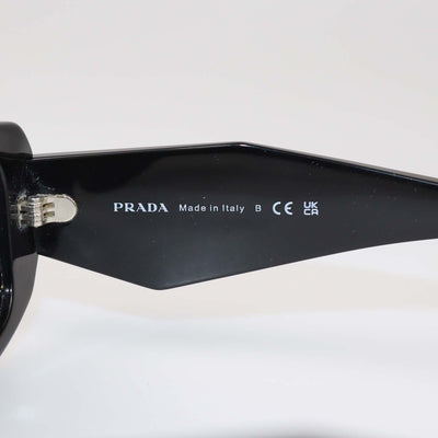 Prada Black Symbole Rectangular Sunglasses