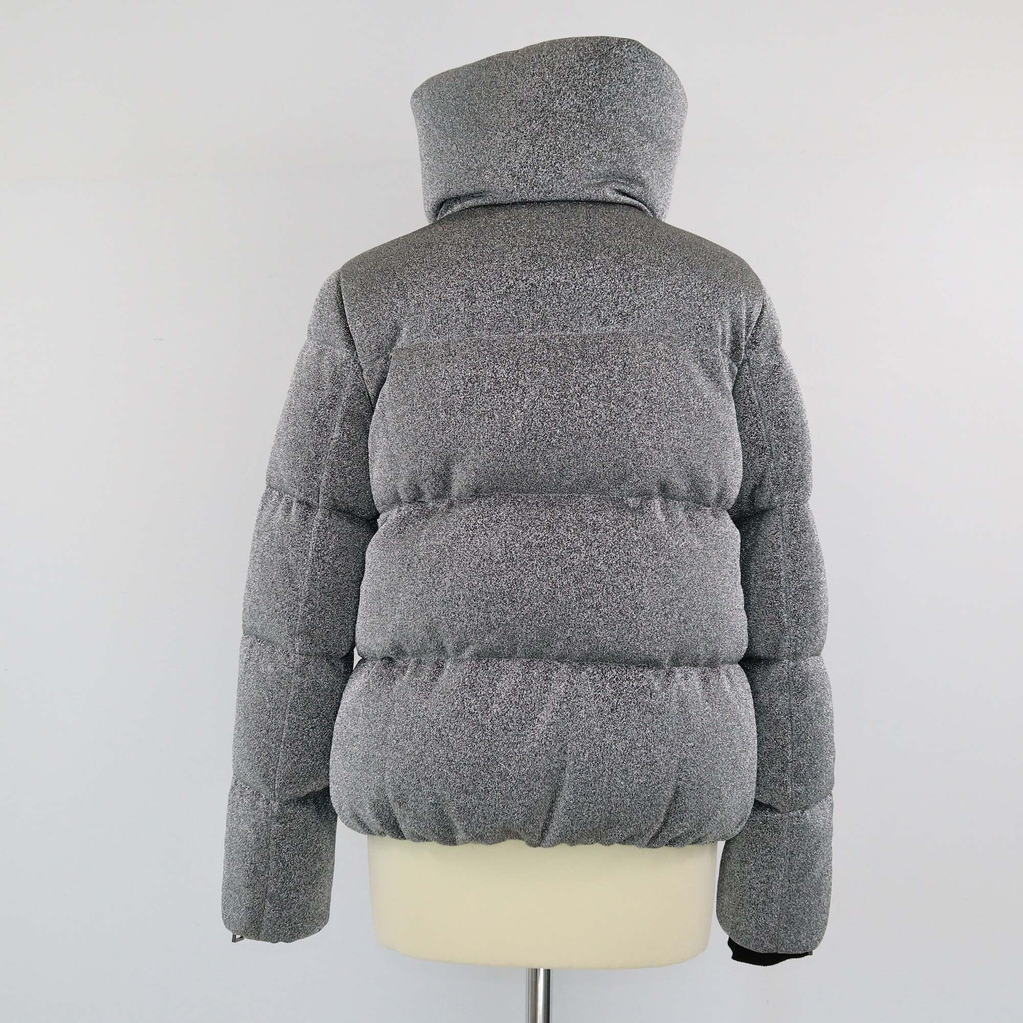 Moncler Silver Bandama Puffer Down Jacket Womens Moncler 