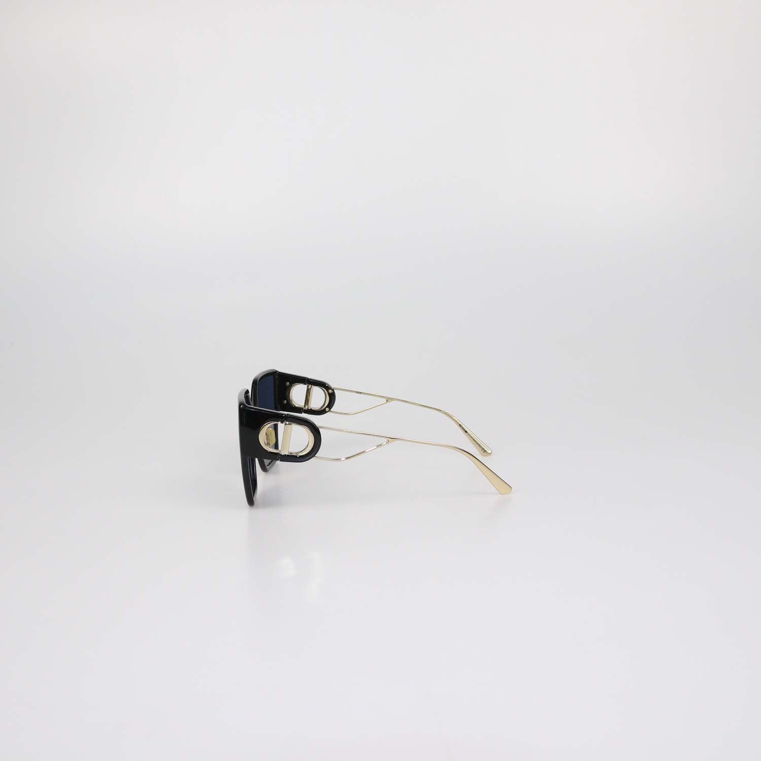 Christian Dior Black 30 Montaigne BU Butterfly Sunglasses