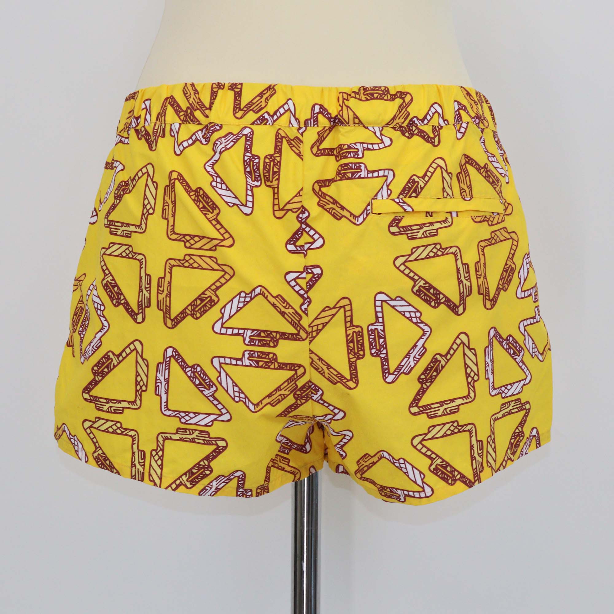 Hermes Yellow Tatersales Beach Short