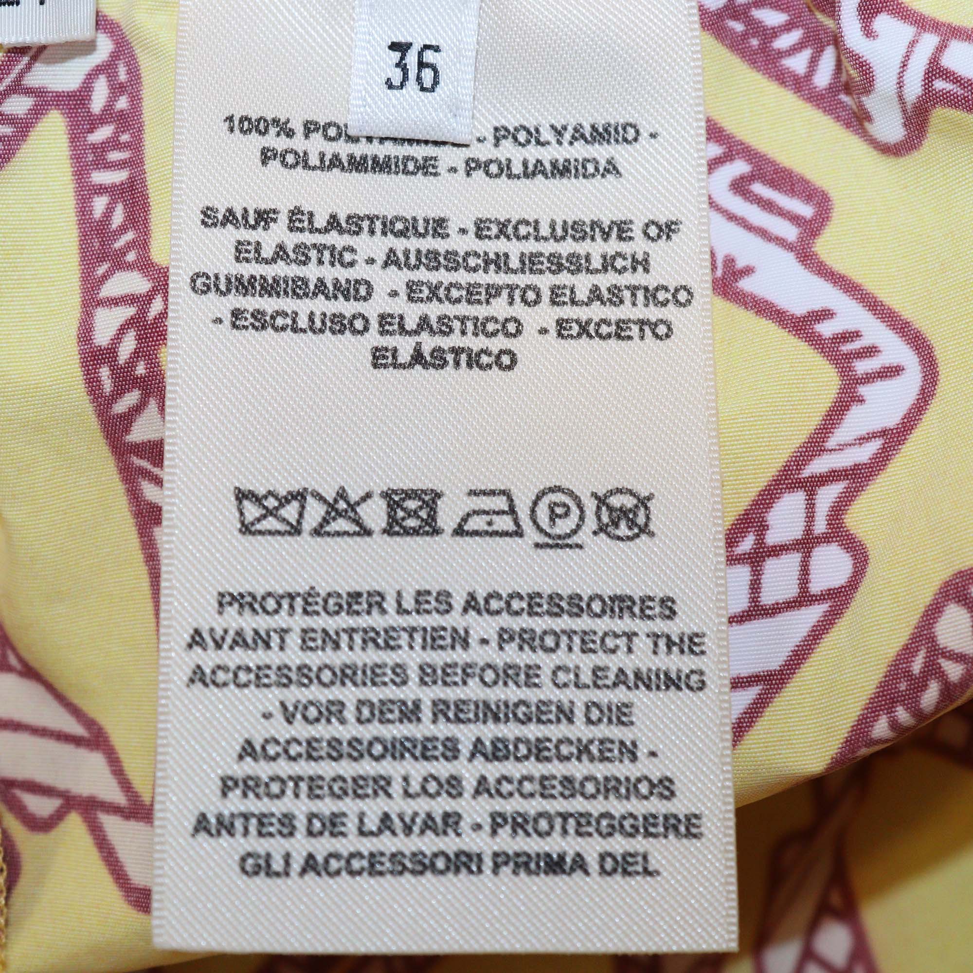 Hermes Yellow Tatersales Beach Short