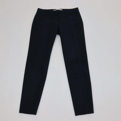 Schumacher Navy Blue Cotton Blended Formal Trouser
