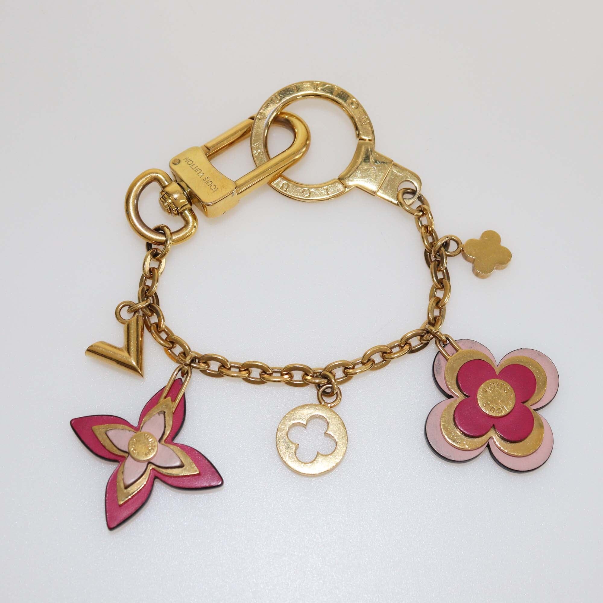 Louis Vuitton Monogram Blooming Flowers Bag Charm Womens Louis Vuitton 