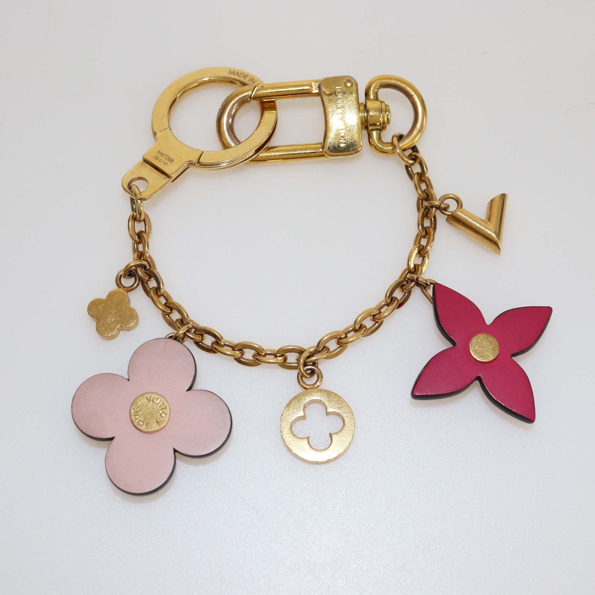 Louis Vuitton Monogram Blooming Flowers Bag Charm Womens Louis Vuitton 