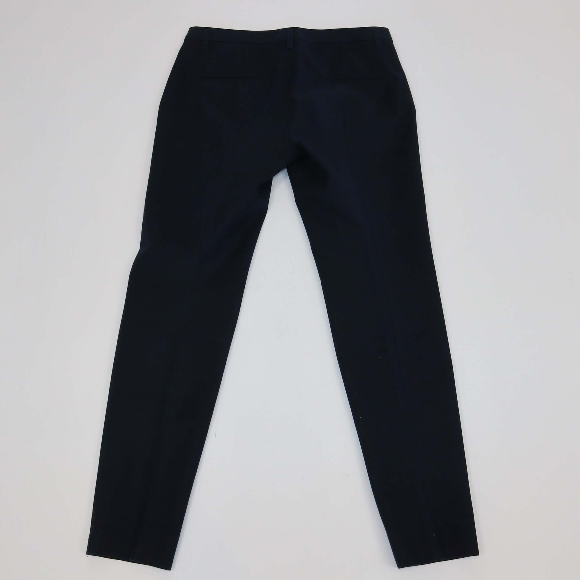 Schumacher Navy Blue Cotton Blended Formal Trouser