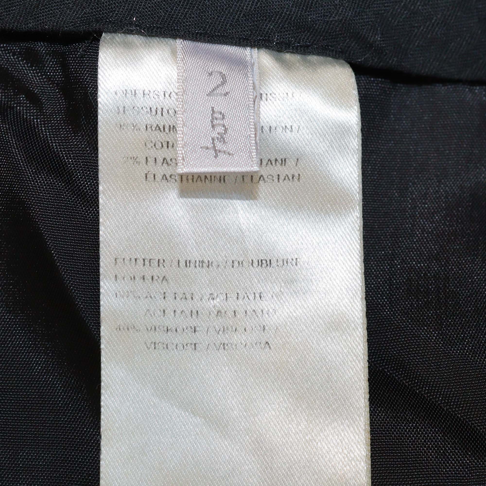Schumacher Navy Blue Cotton Blended Formal Trouser