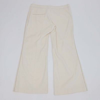 Isabel Marant Cream Blend Cotton Wide Leg Pants