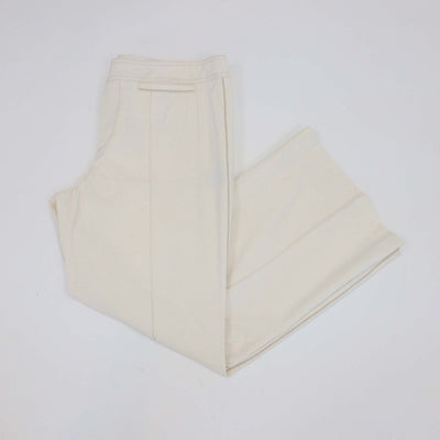 Isabel Marant Cream Blend Cotton Wide Leg Pants