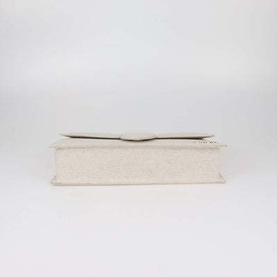 Jacquemus Beige Canvas Le Bambinou Top Handle Bag