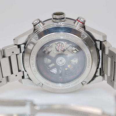 Tag Heuer Grey Dial Stainless Steel Ceramic Carrera Watch 43 mm