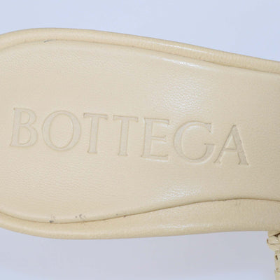 Bottega Veneta Natural Raffia Mid Heel Blink Mules