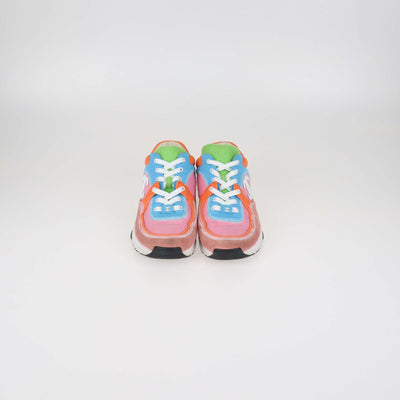 Chanel Multicolor Felt and Suede Trainer Low Top Sneaker