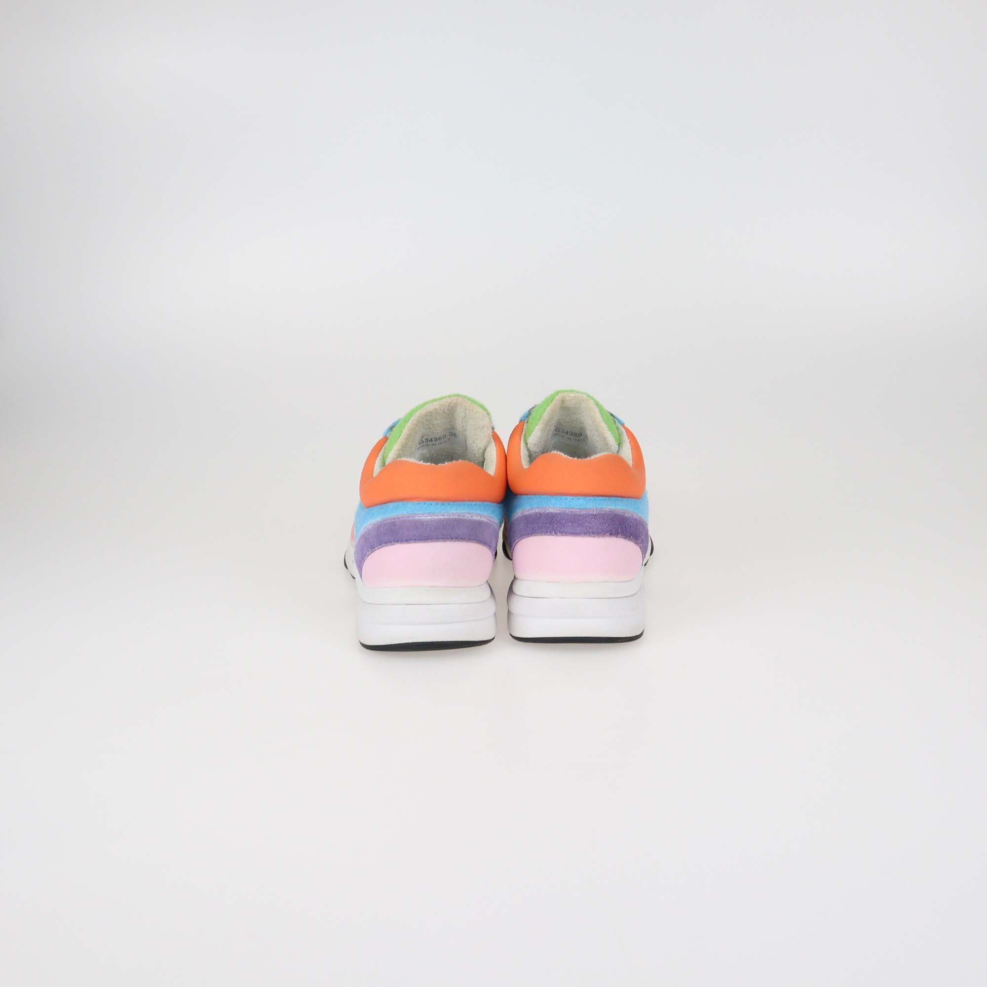 Chanel Multicolor Felt and Suede Trainer Low Top Sneaker