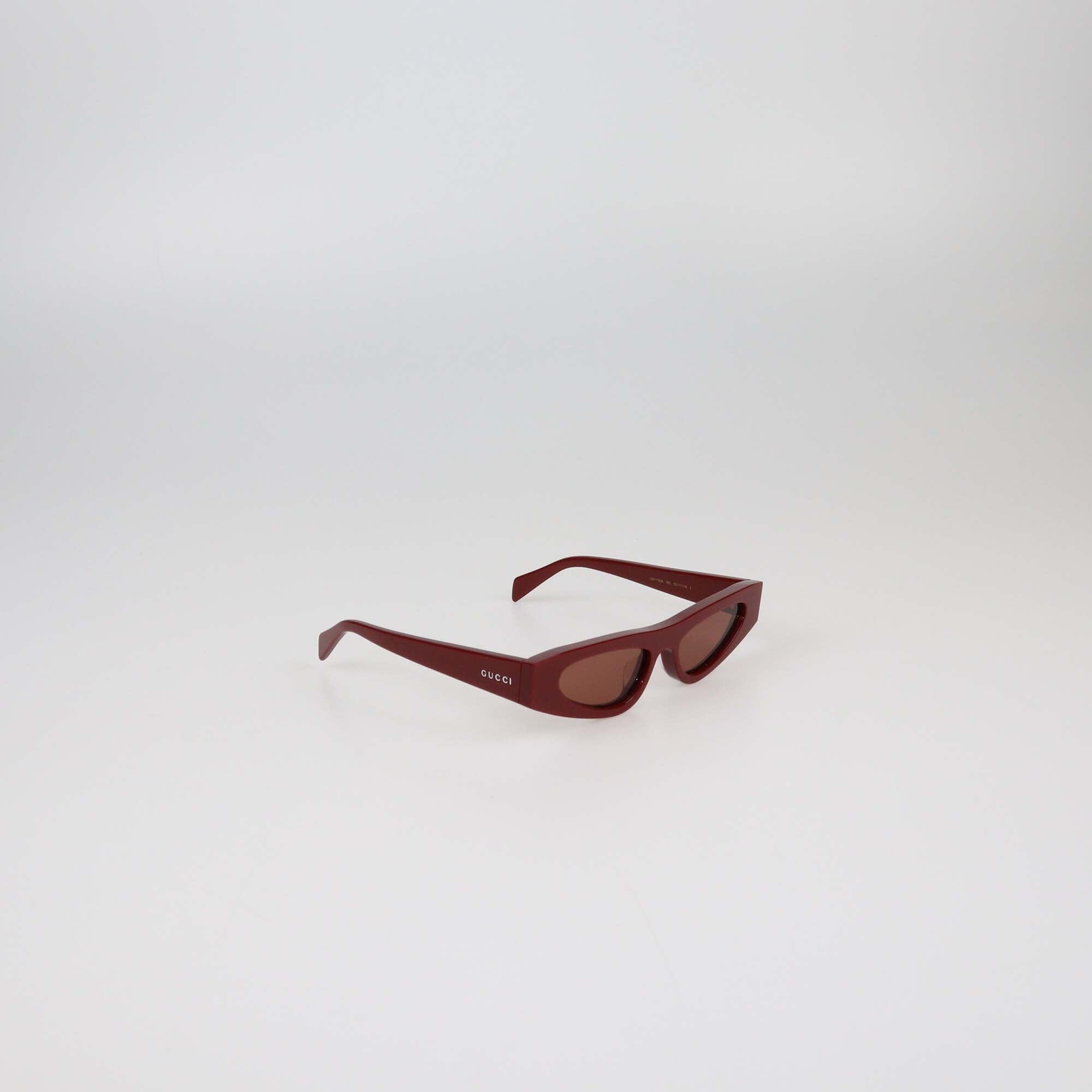 Gucci Burgundy Cat Eye Sunglasses Womens Gucci 