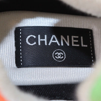 Chanel Multicolor Felt and Suede Trainer Low Top Sneaker