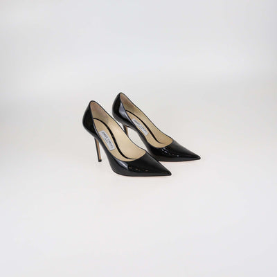 Jimmy Choo Black Patent Leather Romy Pumps