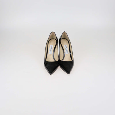 Jimmy Choo Black Patent Leather Romy Pumps