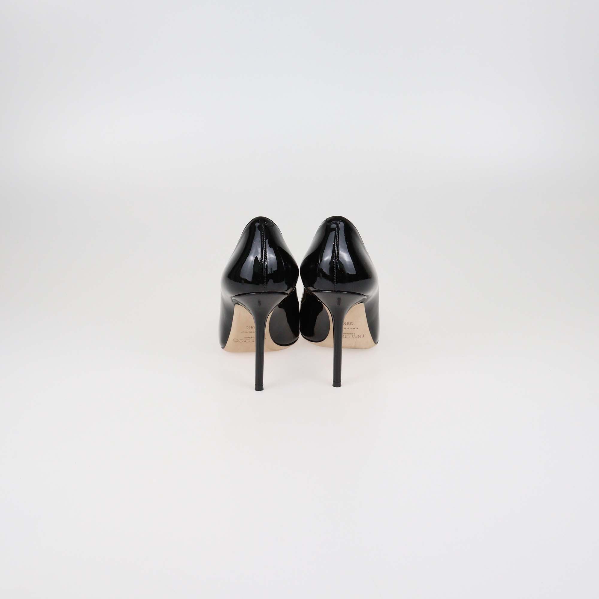 Jimmy Choo Black Patent Leather Romy Pumps