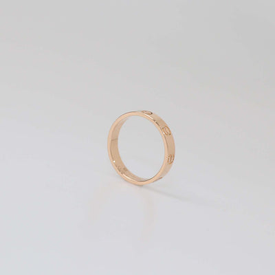 Cartier 18K Rose Gold Love Band Ring Small Model Size 53