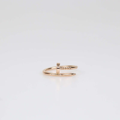 Cartier 18K Rose Gold Juste Un clou Small Band Ring Size 53
