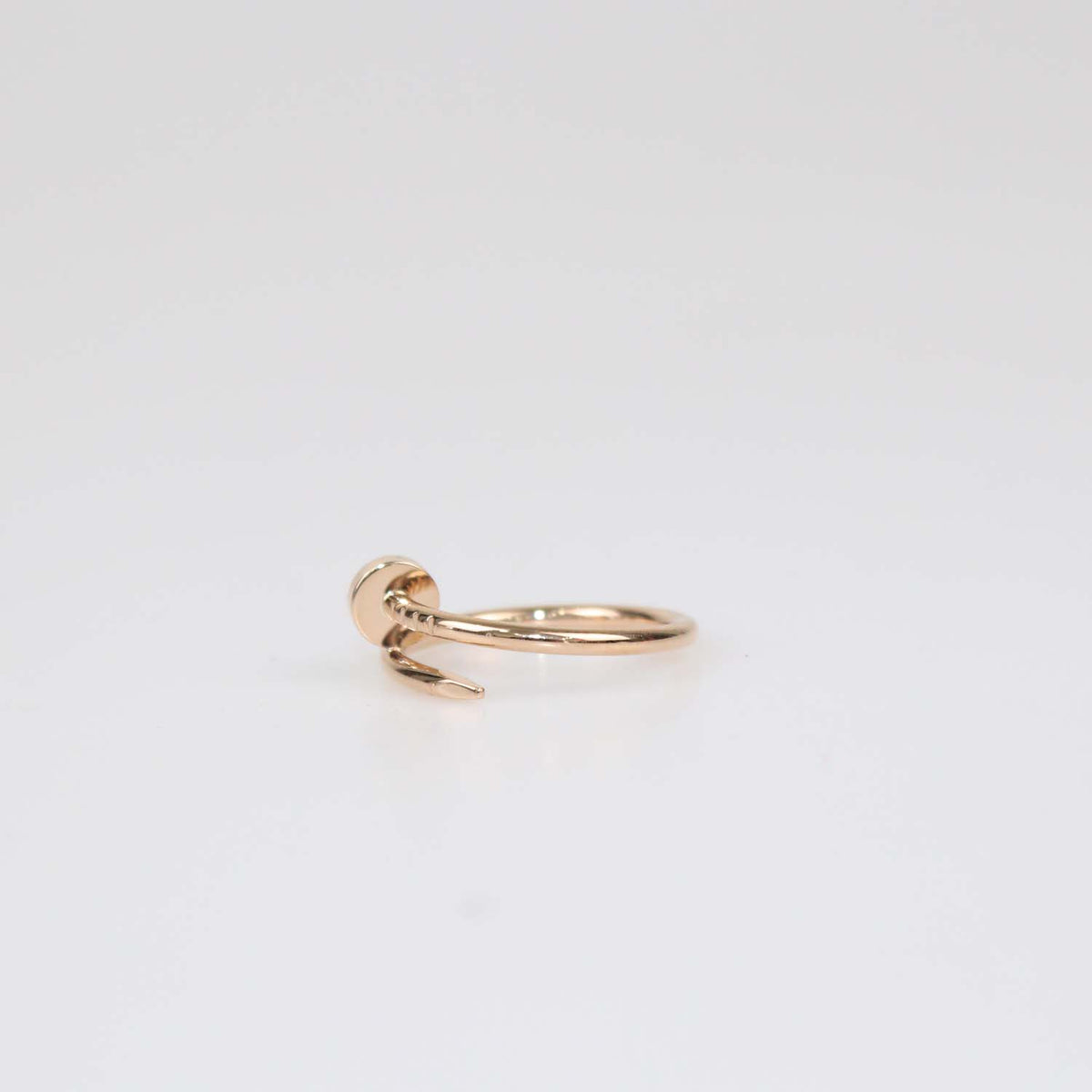 Cartier 18K Rose Gold Juste Un clou Small Band Ring Size 53