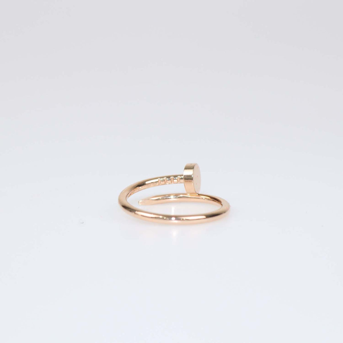 Cartier 18K Rose Gold Juste Un clou Small Band Ring Size 53