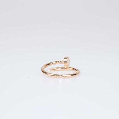 Cartier 18K Rose Gold Juste Un clou Small Band Ring Size 53