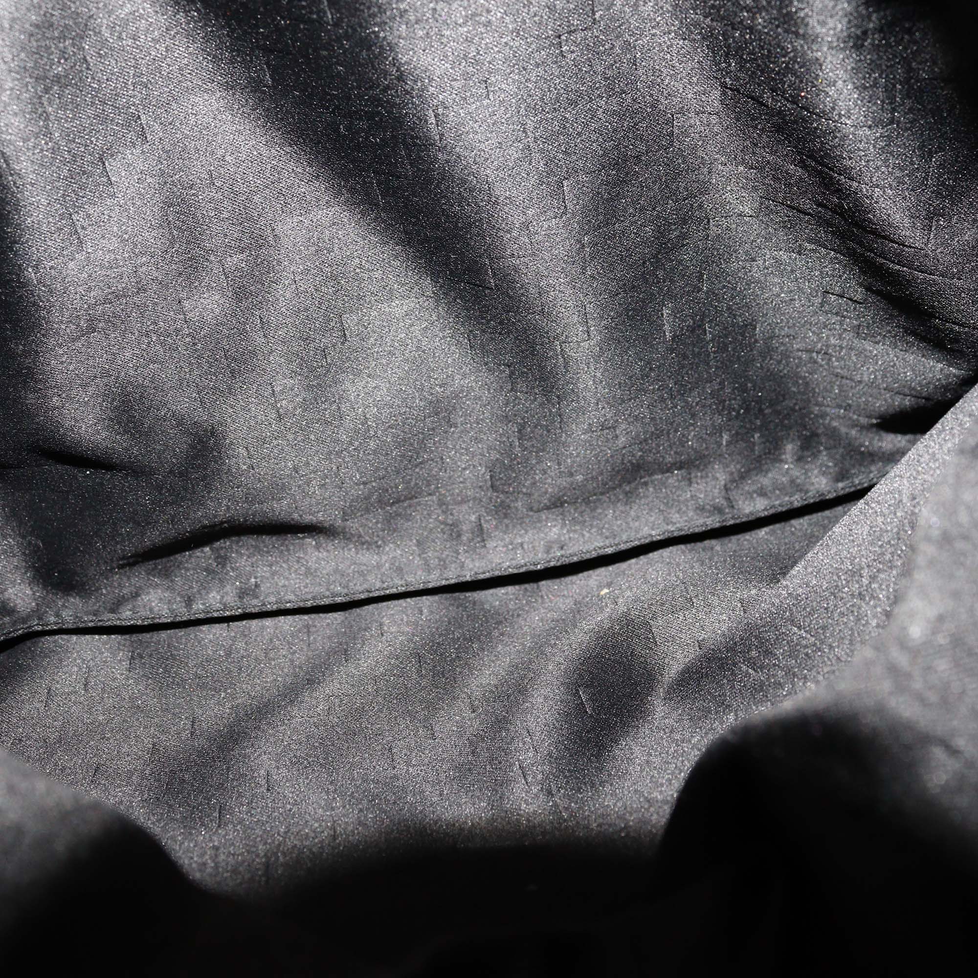 Bvlgari Black Satin Monete Clutch