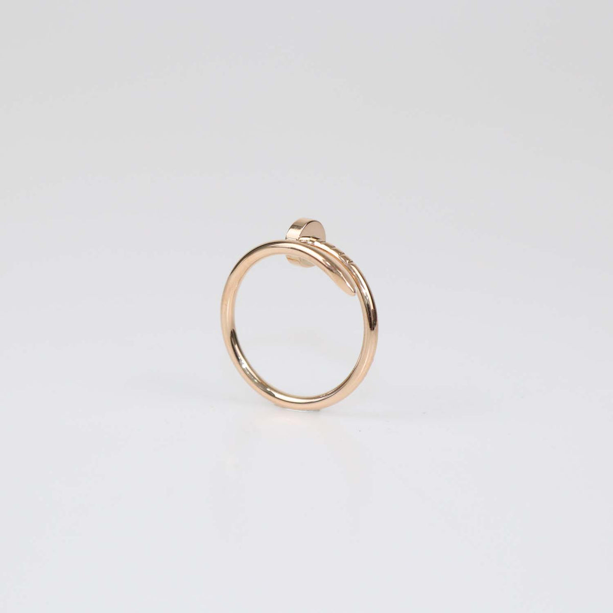 Cartier 18K Rose Gold Juste Un clou Small Band Ring Size 53