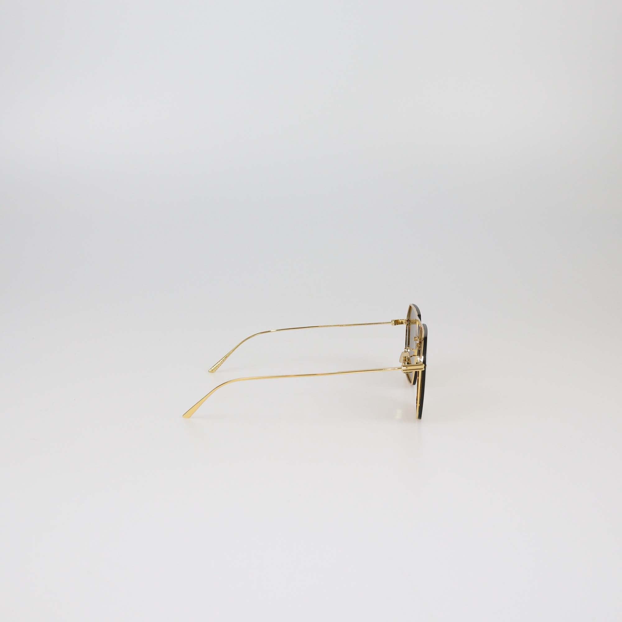 Bottega Veneta Gold Mirror Geometric Sunglasses Womens Bottega Veneta 