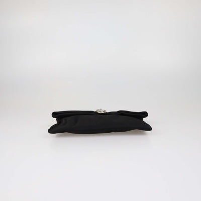 Bvlgari Black Satin Monete Clutch