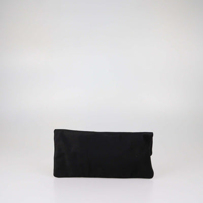 Bvlgari Black Satin Monete Clutch