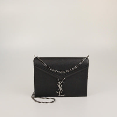 Saint Laurent Black Medium Cassandra Shoulder Bag Womens Saint Laurent 