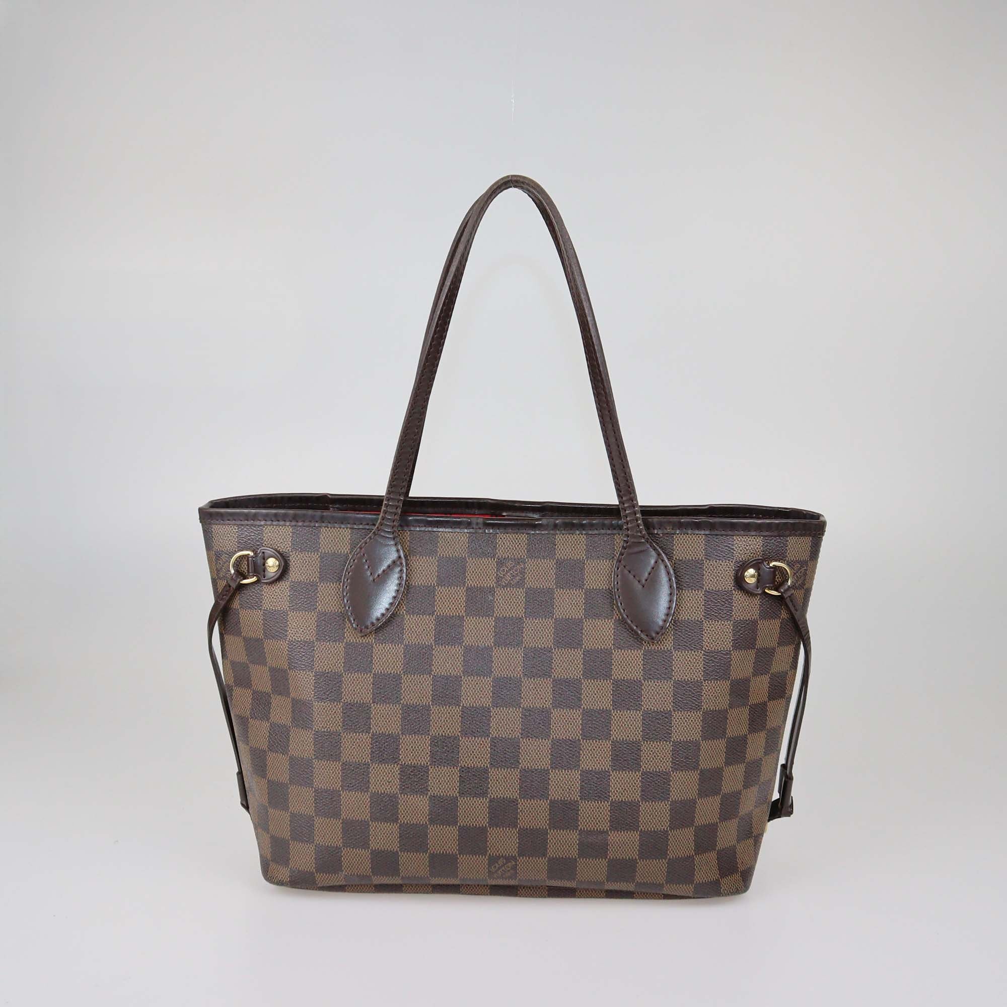 Louis Vuitton Damier Ebene Canvas Neverfull PM Bag