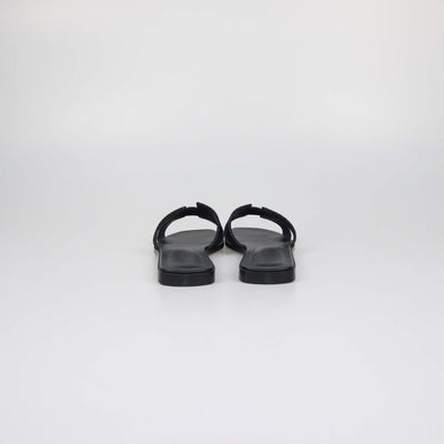 Hermes Navy Blue Denim Oran Sandals