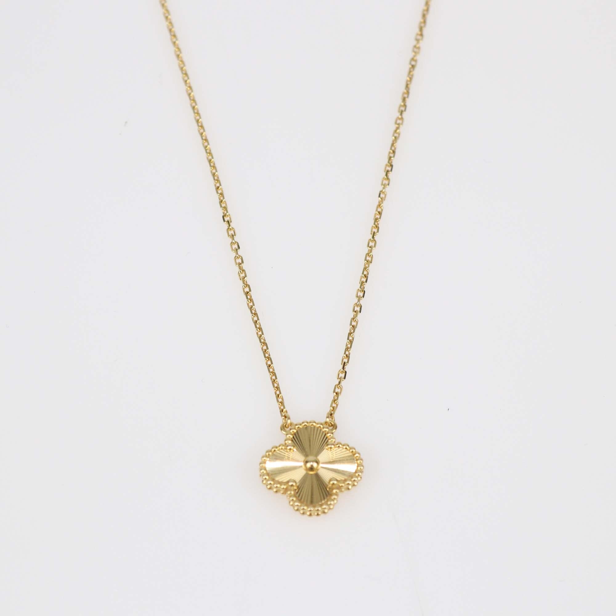 Van Cleef & Arpels Gulloiche 18k Yellow Gold Necklace Womens Van Cleef & Arpels 