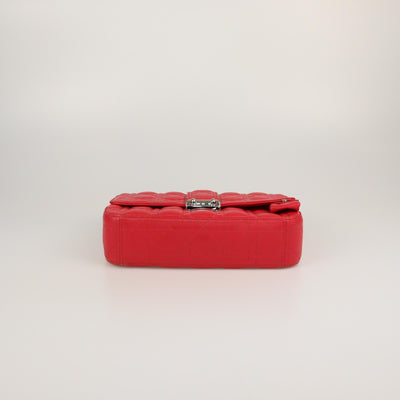 Christian Dior Red Cannage Medium Miss Dior Flap Bag Womens Christian Dior 