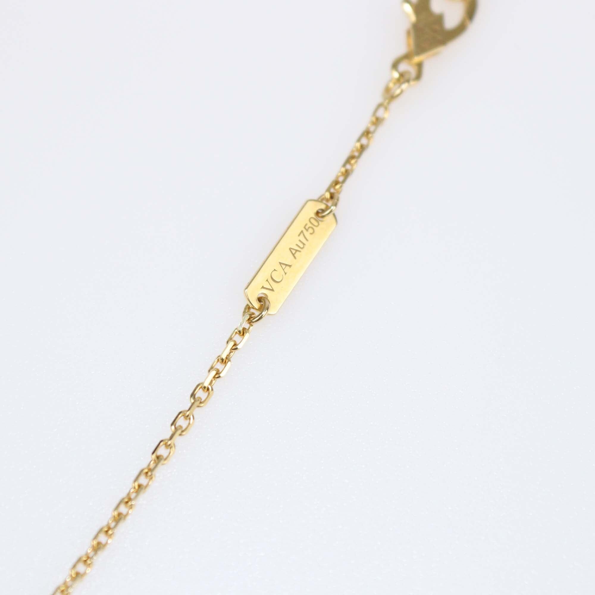 Van Cleef & Arpels Gulloiche 18k Yellow Gold Necklace Womens Van Cleef & Arpels 