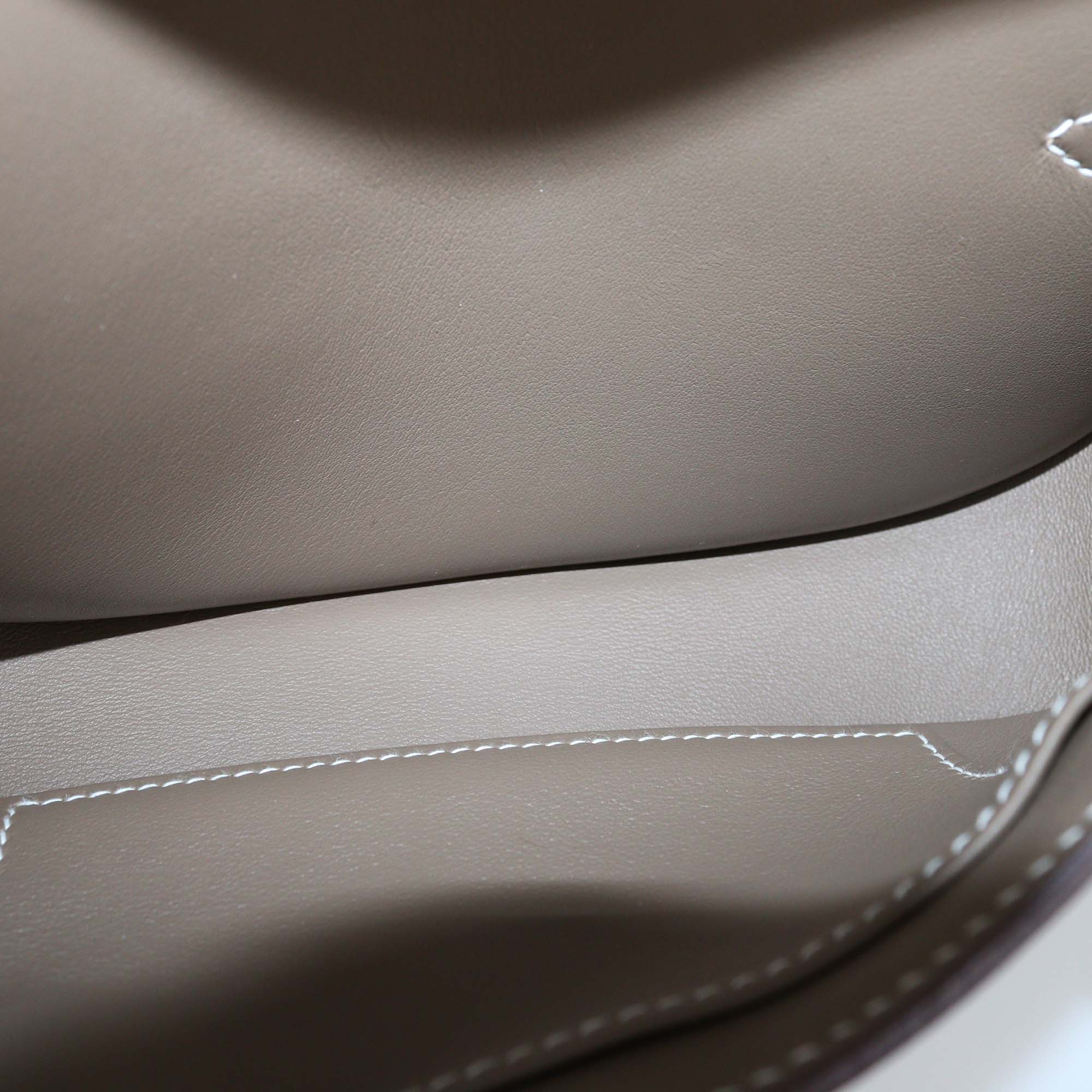 Hermes Etoupe Swift Leather Mini Jypsiere Bag