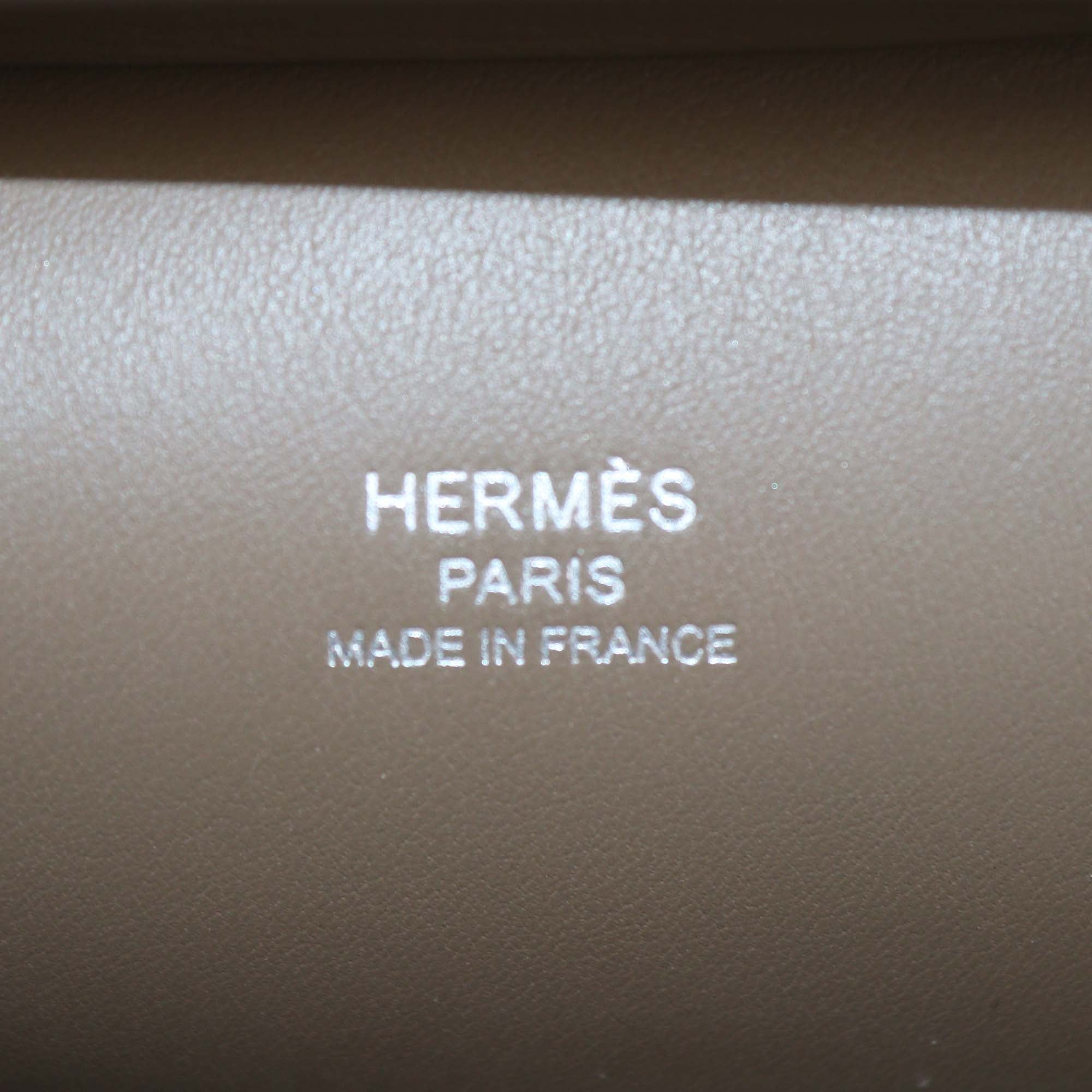 Hermes Etoupe Swift Leather Mini Jypsiere Bag