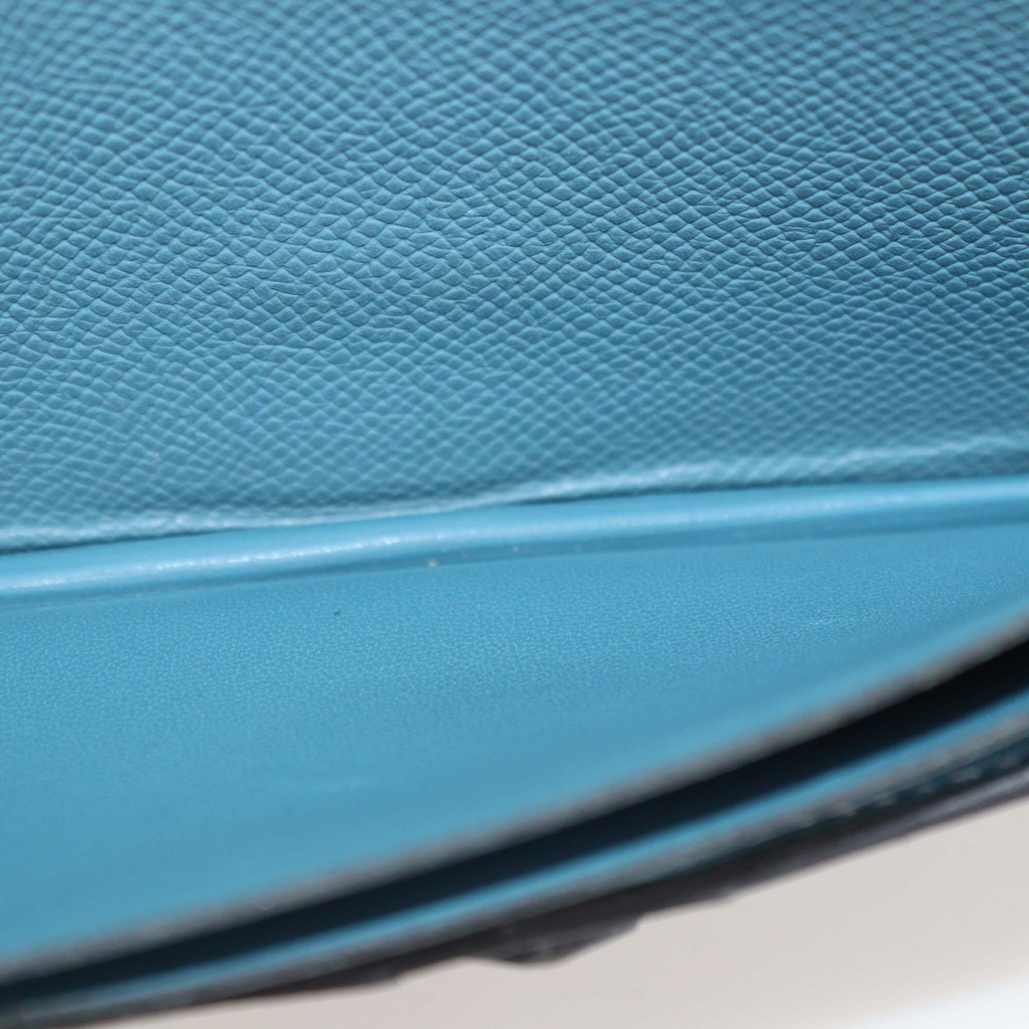 Hermes Blue Jean Epsom Bearn Wallet Womens Hermes 